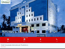 Tablet Screenshot of hotelannamalai.com